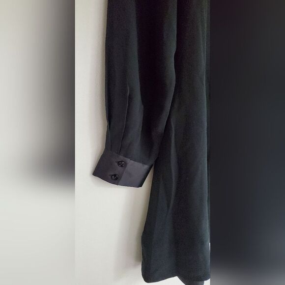 Eileen Fisher Petite Black Long Sleeve Tunic Dress Size PS - Picture 8 of 8